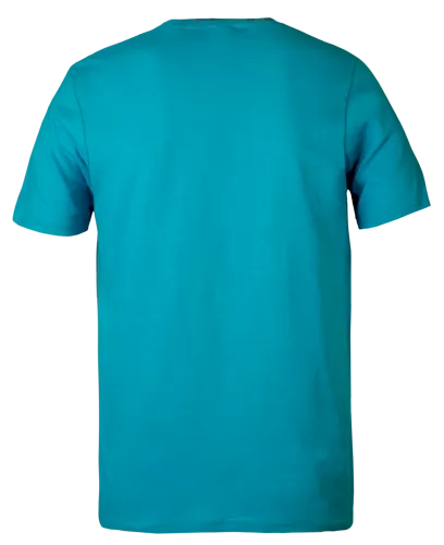 Classic T-Shirt Turquoise - Backview.webp